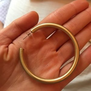 Brand new gold hoops NBW!
